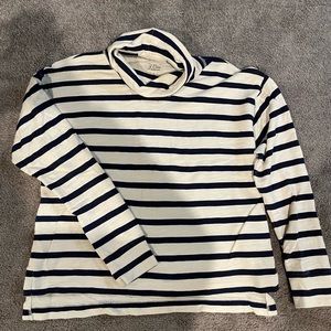 Jcrew Vintage fleece stripped sweatshirt
